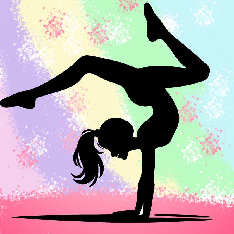 silhouette cartwheel women