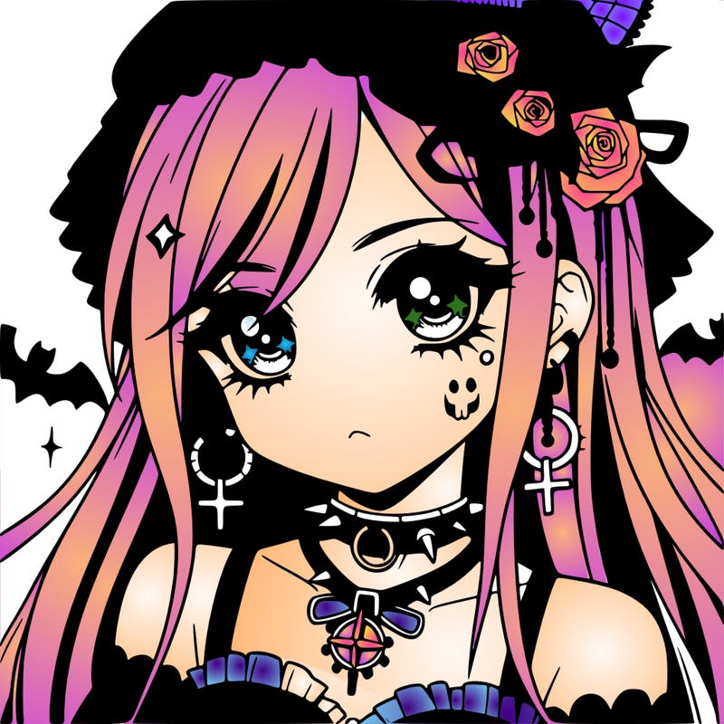 anime - goth girl