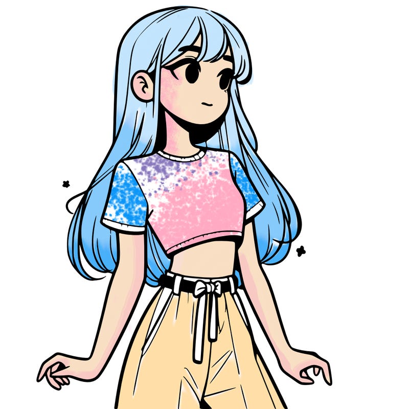 girl in a cute crop top