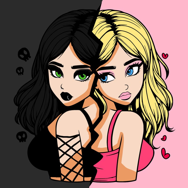 realistic girl split