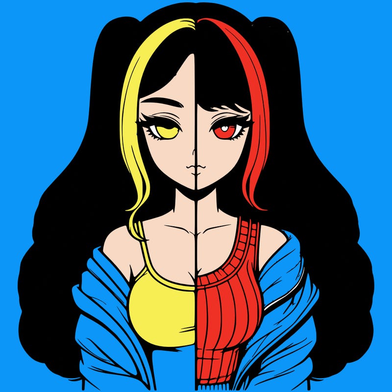 realistic girl split