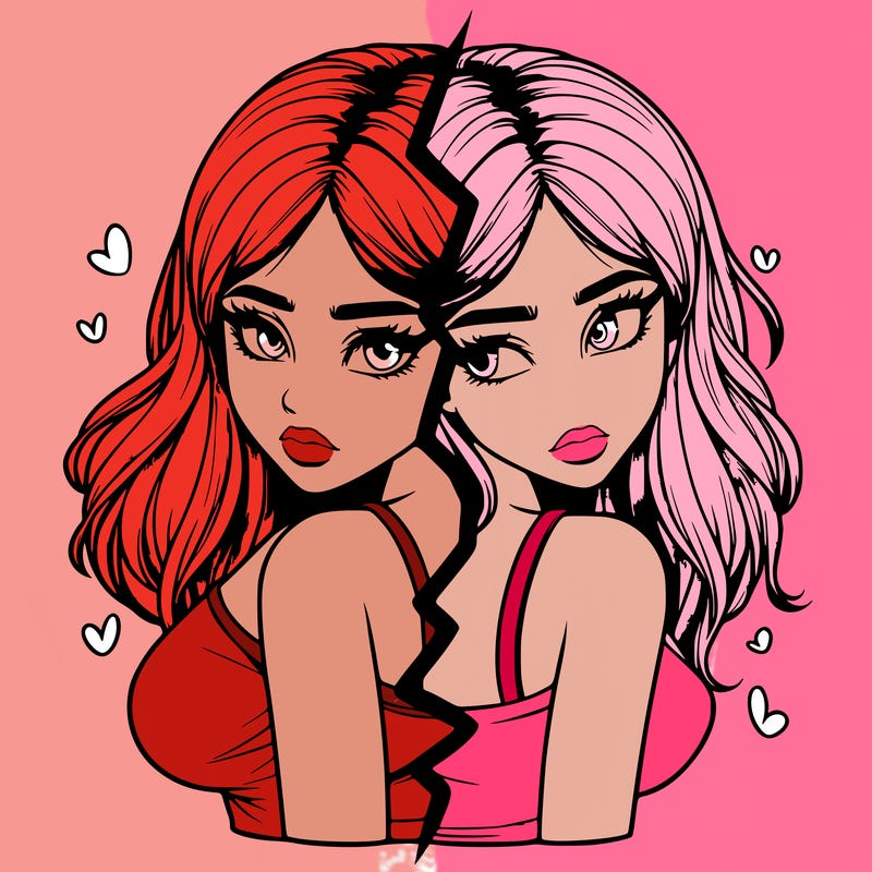 realistic girl split