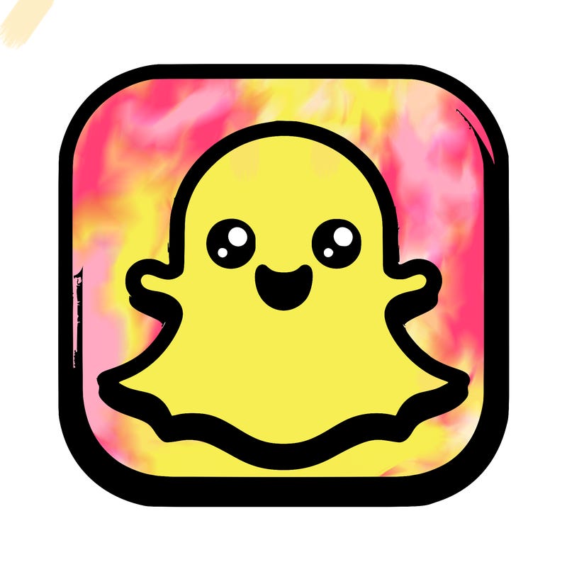 regular snapchat icon without face