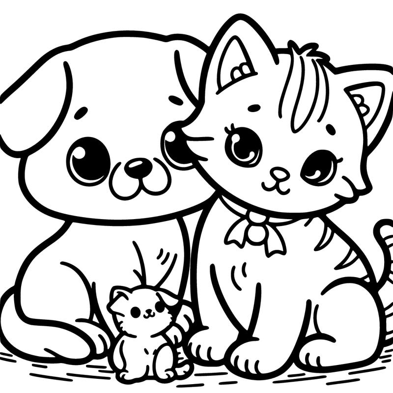 kitten and puppy