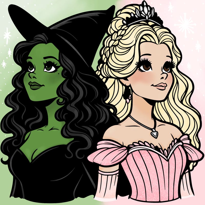 'elphaba and glinda (realistic)