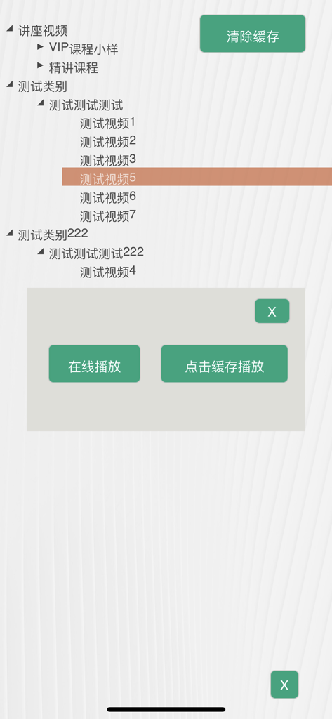 在线播放器 - Elenco di video educativi con opzioni di riproduzione online e memorizzate nella cache