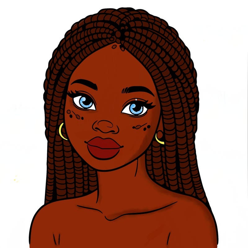 african woman with fulani braids