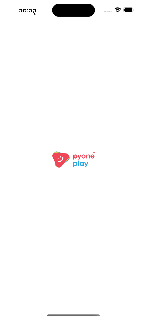 Pyone Play - Pyone Play app splash screen with logo