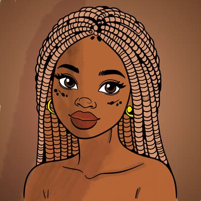 african woman with fulani braids