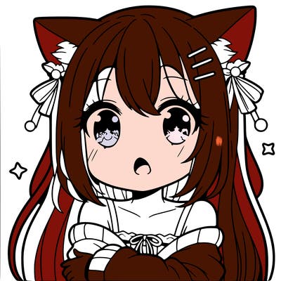 cute anime cat girl