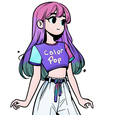 girl in a cute crop top