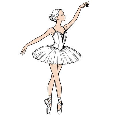 realistic ballerina