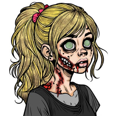 realistic zombie girl