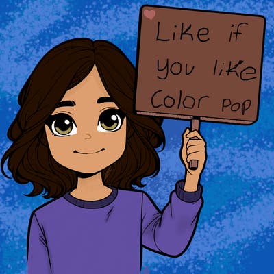 realistic girl holding up a sign