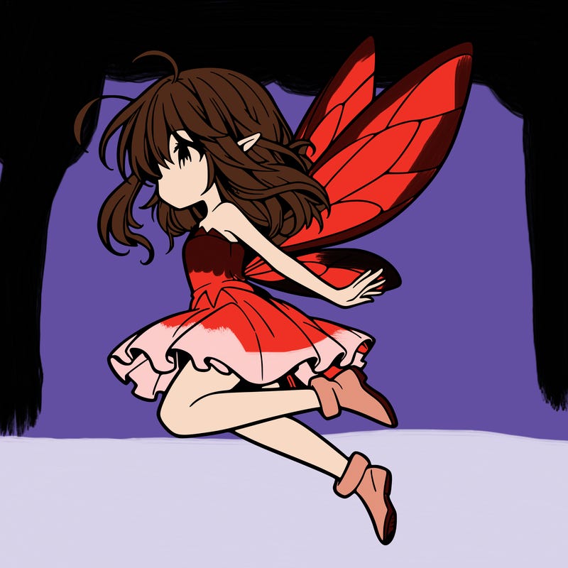 manga fairy flying