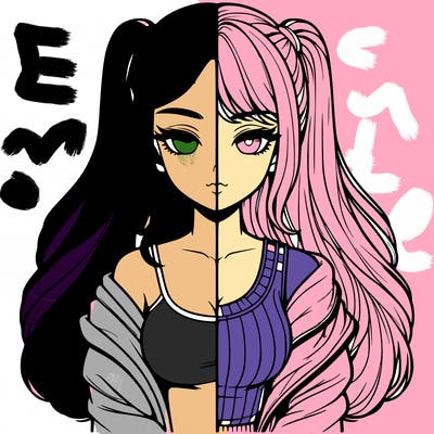 realistic girl split