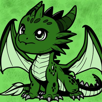 fierce baby night dragon