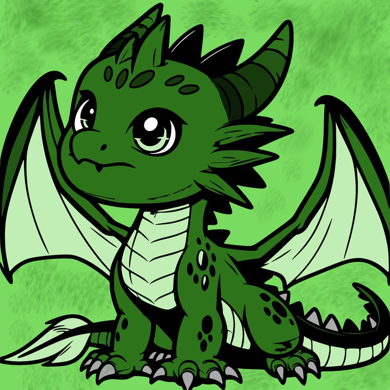 fierce baby night dragon