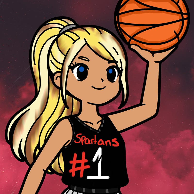 a basketball player who is a girl