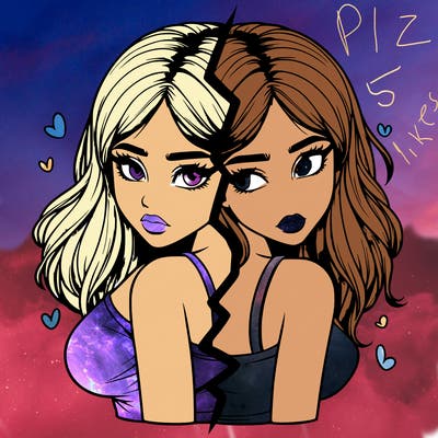 realistic girl split