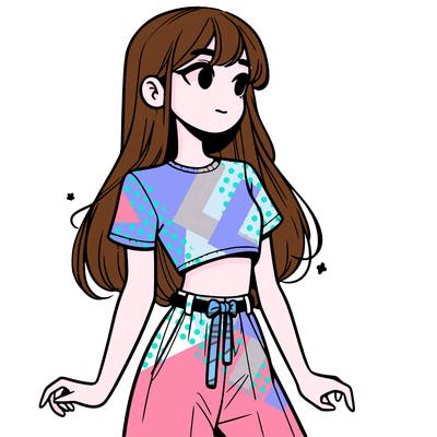 girl in a cute crop top