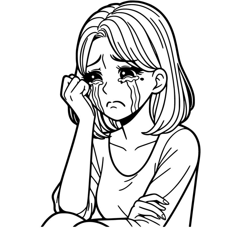woman crying