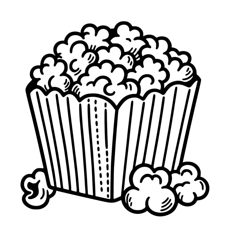 basic picture of popcorn