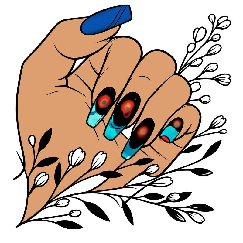 nails with french tip