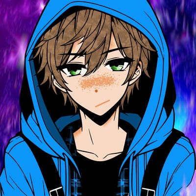hot anime boy in hoodie