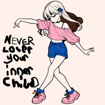 realistic girl danceing