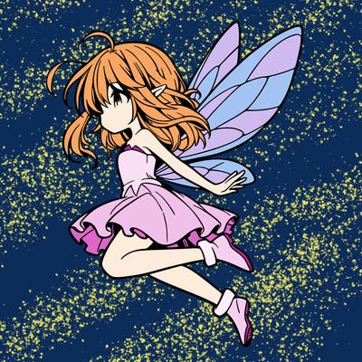 manga fairy flying