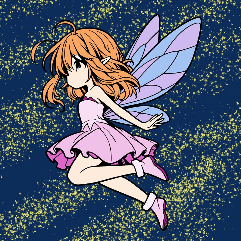 manga fairy flying