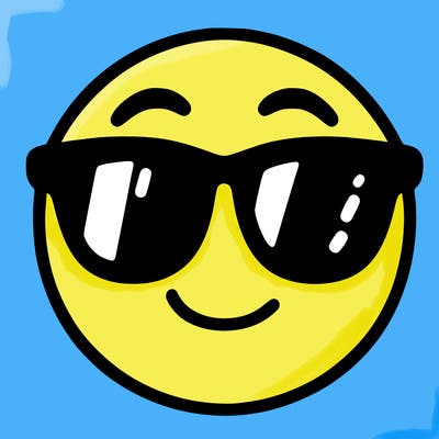 emoji with sunglasses