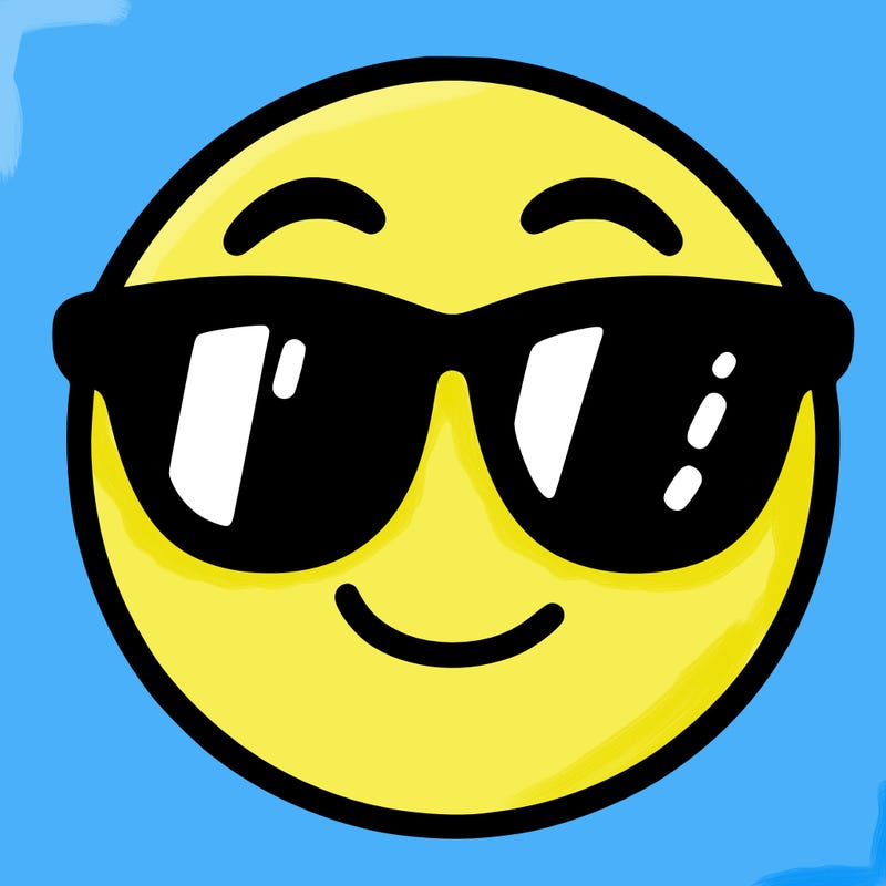 emoji with sunglasses