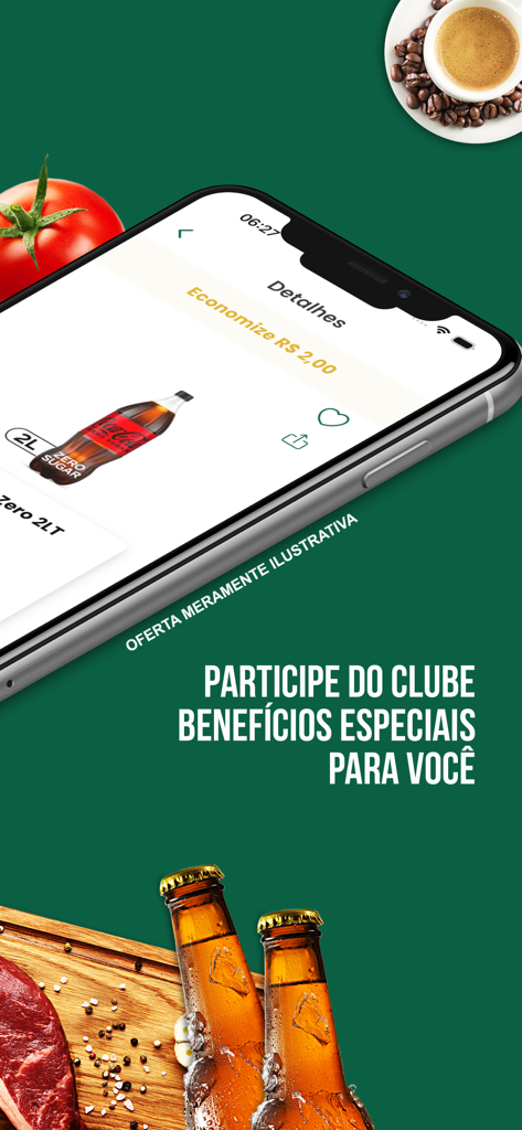 Mais Nunes - Pantalla de iPhone que muestra ahorros exclusivos en productos en la aplicación Mais Nunes