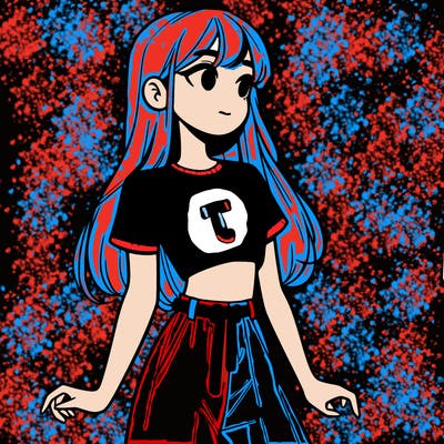 girl in a cute crop top