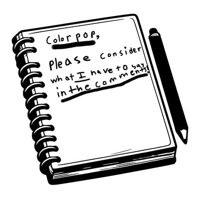 realistic blank sketch pad