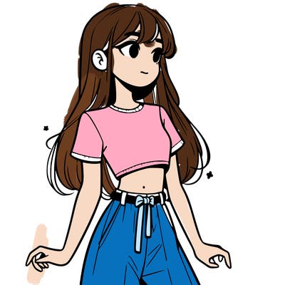 girl in a cute crop top