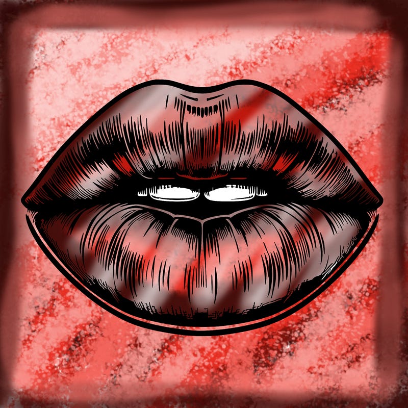 realistic mouth with lips