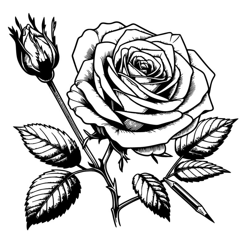 realistic rose