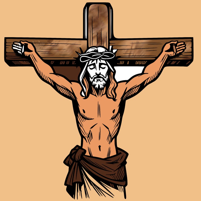 jesus on the cross dieing for our sins