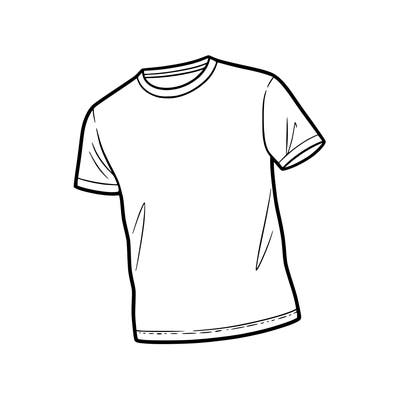 blank t-shirt ready to be decorated straight up not laying down
