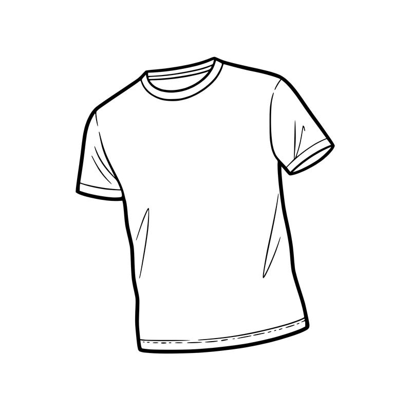 blank t-shirt ready to be decorated straight up not laying down
