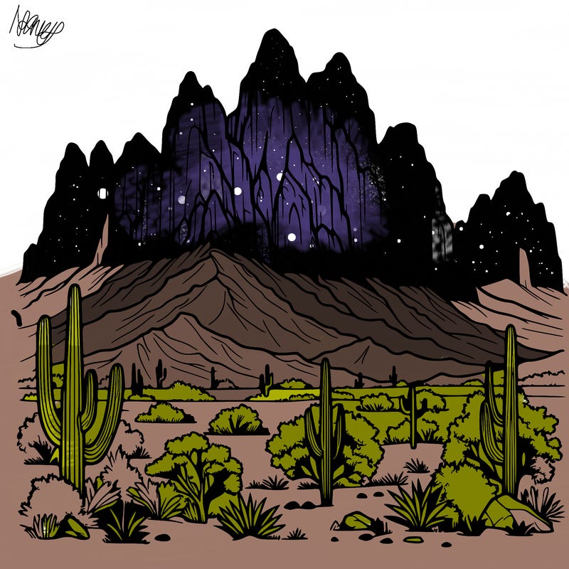 the superstition mountains