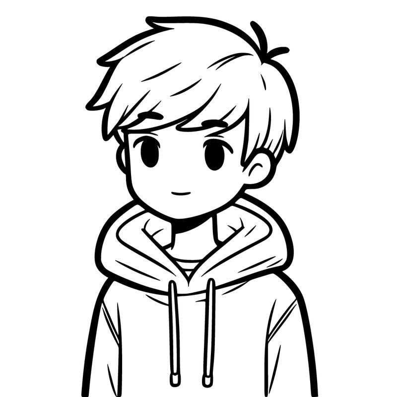boy with a hoodie