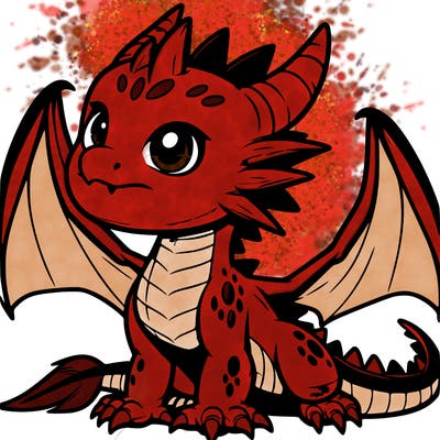 fierce baby night dragon