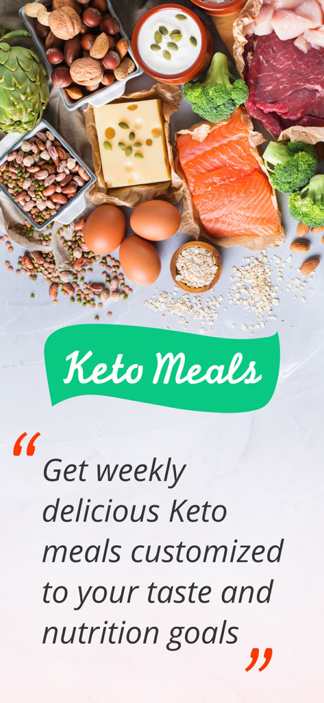 Keto Recipes & Meal Plans - Planes de comidas keto semanales personalizados según el gusto y los objetivos nutricionales