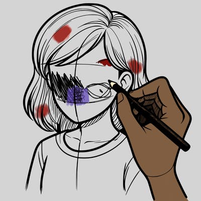 drawing a realistic person