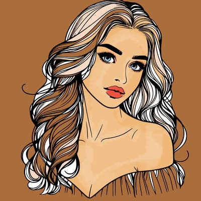 beautiful realistic girl