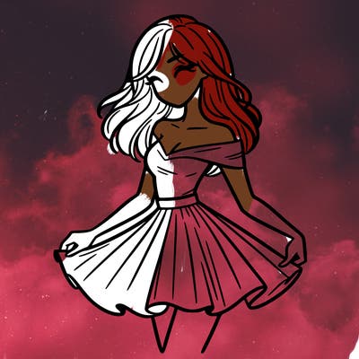 woman in skirt